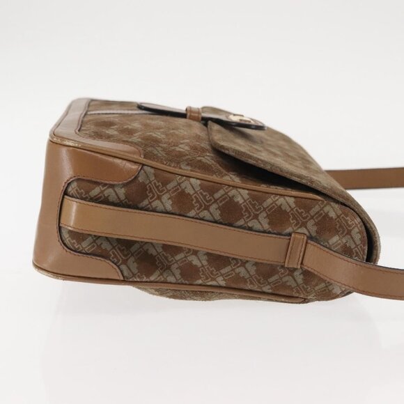 Salvatore Ferragamo Shoulder Bag Suede Beige Auth - Picture 4 of 16